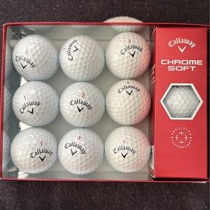Dozen Callaway Chromesoft Golf Balls in Mint to Near Mint Condition.